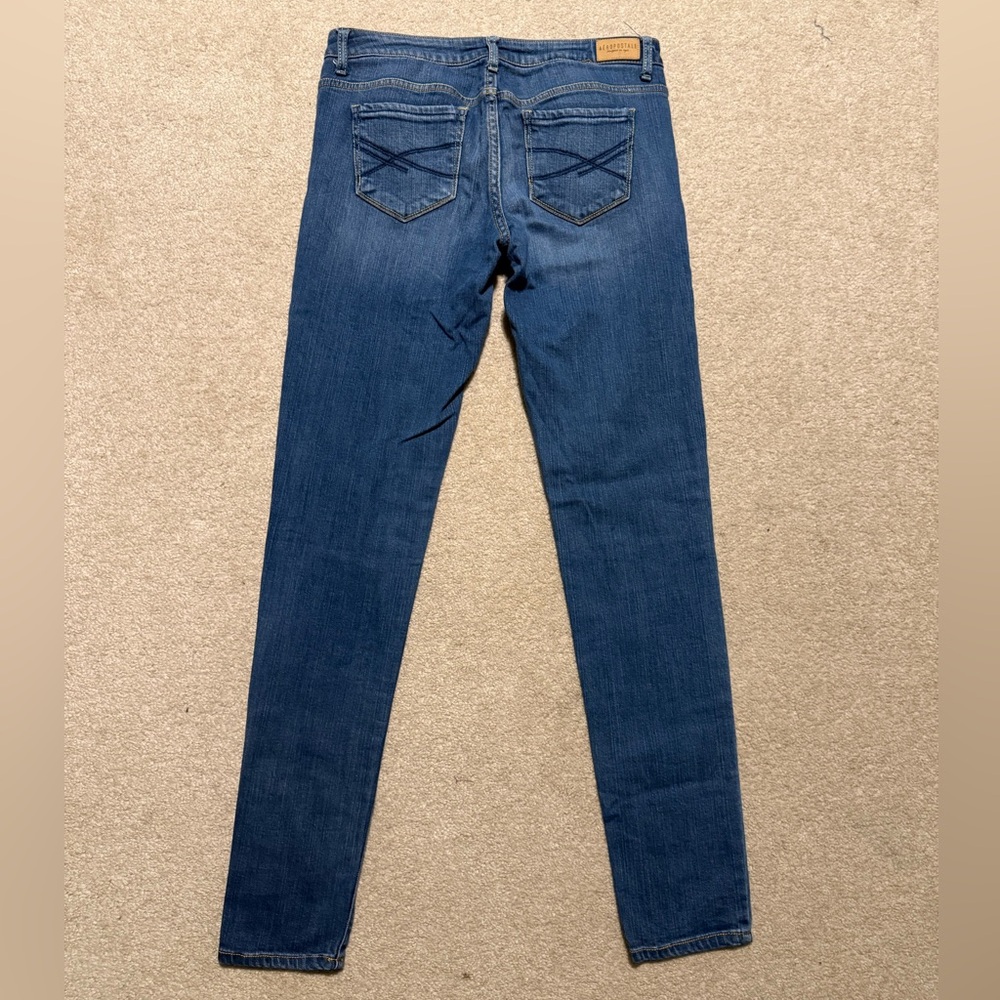 Aeropostale Dark Blue Skinny Jeans 4 long jeggings
